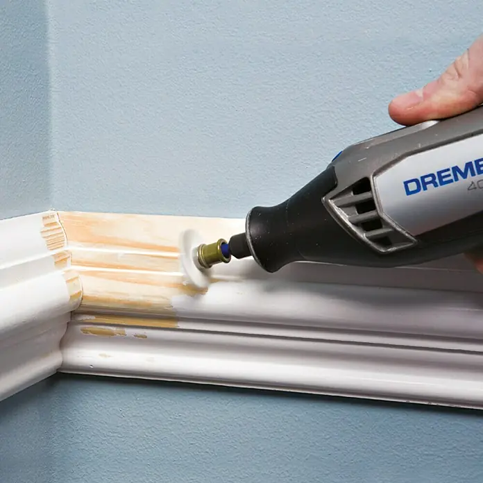 Dremel EZ SpeedClic Cepillo abrasivo Mod. 471 S - 25 mm, Grano: 36, Específico para: Mandril de trabajo Dremel EZ SpeedClic Mod. SC 402 - Producto en uso