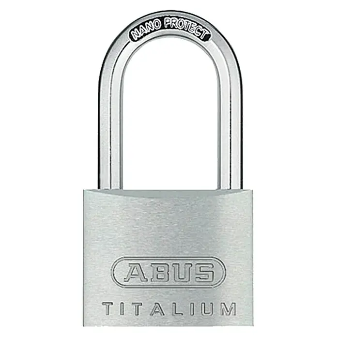 Abus Vorhängeschloss Titalium 64TI - 40 x 79 mm, 1 Stk., Titalium-Spezialaluminium - Vorderansicht