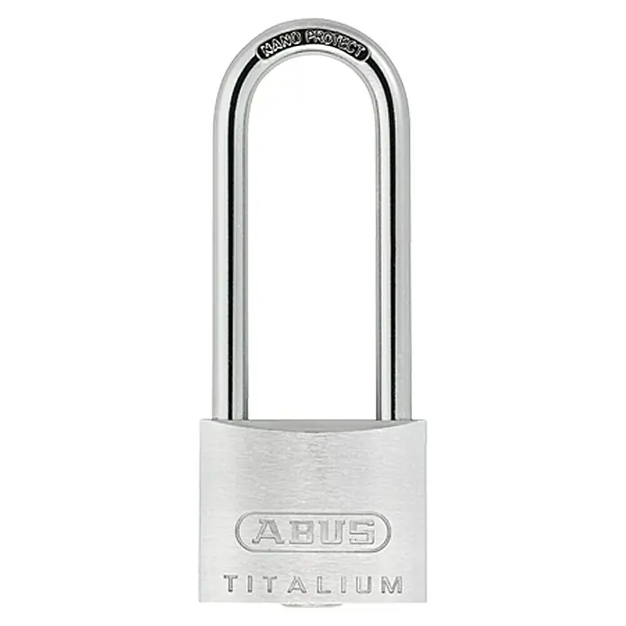Abus Vorhängeschloss Titalium 64TI - 40 x 102 mm, 1 Stk., Titalium-Spezialaluminium - Vorderansicht