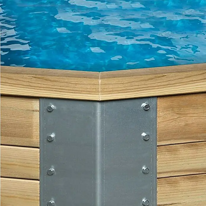 Weka Massivholzpool Mexiko - Durchmesser: 325 cm, Höhe: 116 cm, 7,5 m³ - Detailaufnahme