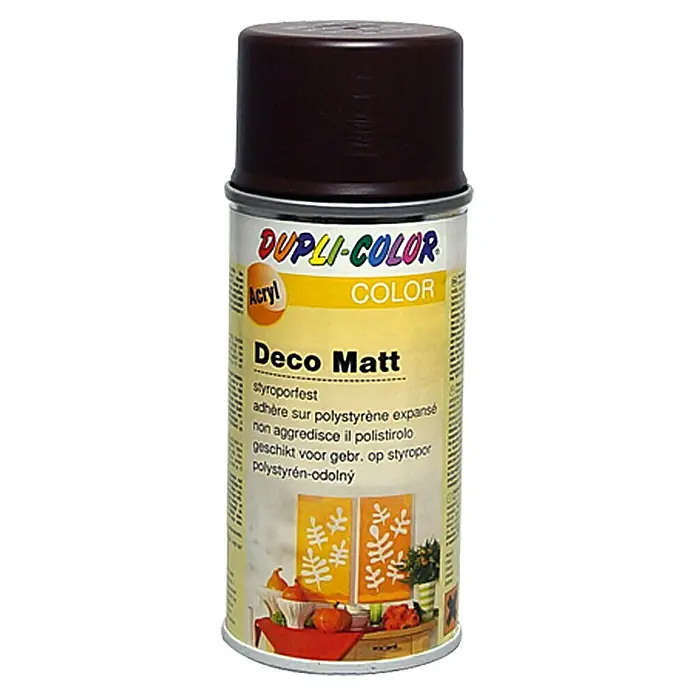 Dupli-Color Deco Mat Acrylspuitlak RAL 8017 Chocoladebruin - Chocoladebruin, 150 ml, Mat - Vooraanzicht