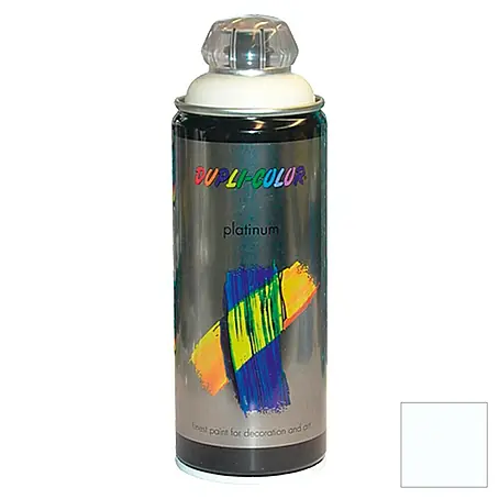 Dupli-Color Platinum Kleurlak, spray platinum RAL 9010 Zuiver wit
