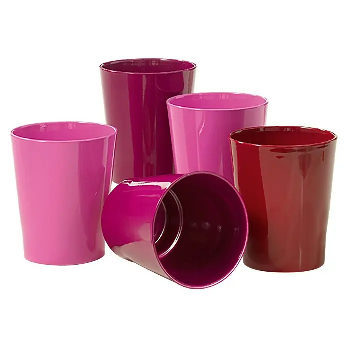 SK Orchideentopf Merina Candy - Außenmaß (Ø x H): 14 x 15 cm, Keramik, Brombeere, Glänzend - Stimmungsaufnahme