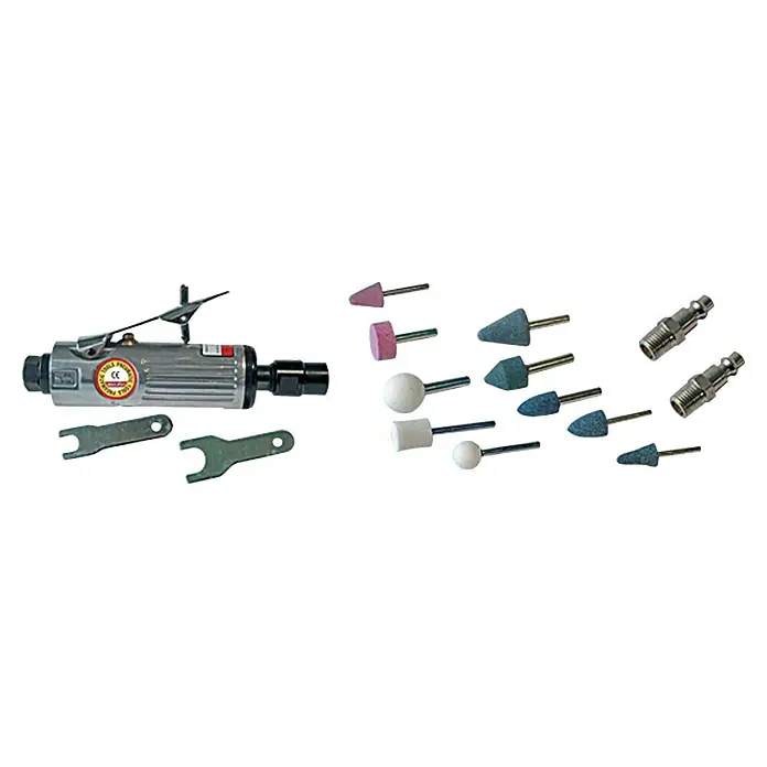 Craftomat Kit Line Geradschleifer-Set - Betriebsdruck: 6 bar, Luftverbrauch: 170 l/min, Leerlaufdrehzahl: 25.000 U/min - Vorderansicht