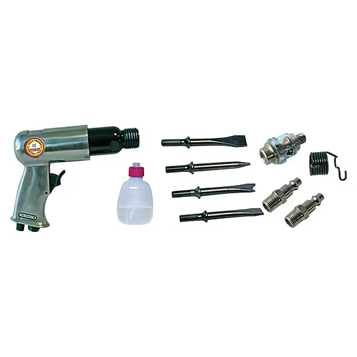 Craftomat Kit Line Meißelhammer-Set - Betriebsdruck: 6 bar, Luftverbrauch: 170 l/min, Schlagzahl: 4.000/min - Vorderansicht