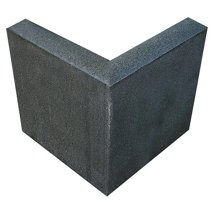 EHL Rasenkanten-Ecke - Anthrazit, Länge: 25 cm, Winkel: 90 ° - Vorderansicht