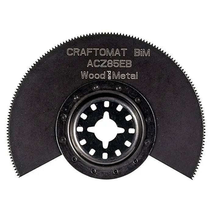 Craftomat Segmentsägeblatt ACZ 85 EB - Durchmesser: 85 mm, Holz/Metall/Kunststoff - Vorderansicht