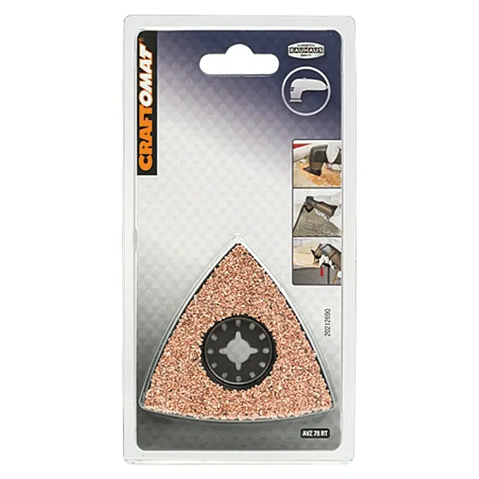 Craftomat Delta brusna ploča - Posipanje tvrdim metalom, 78 x 78 mm - Pogled sprijeda