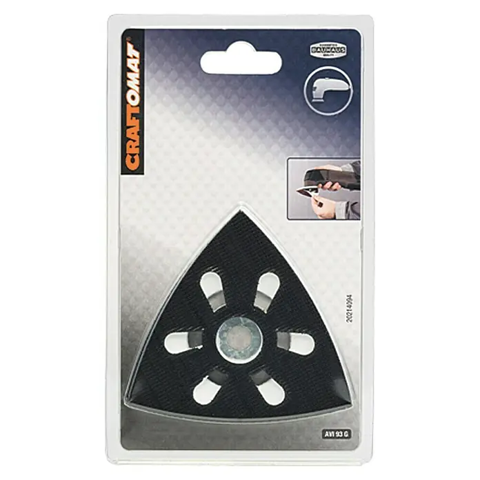 Craftomat Brusna ploča AVI 93 G - 93 mm, Čičak-traka - Pogled sprijeda