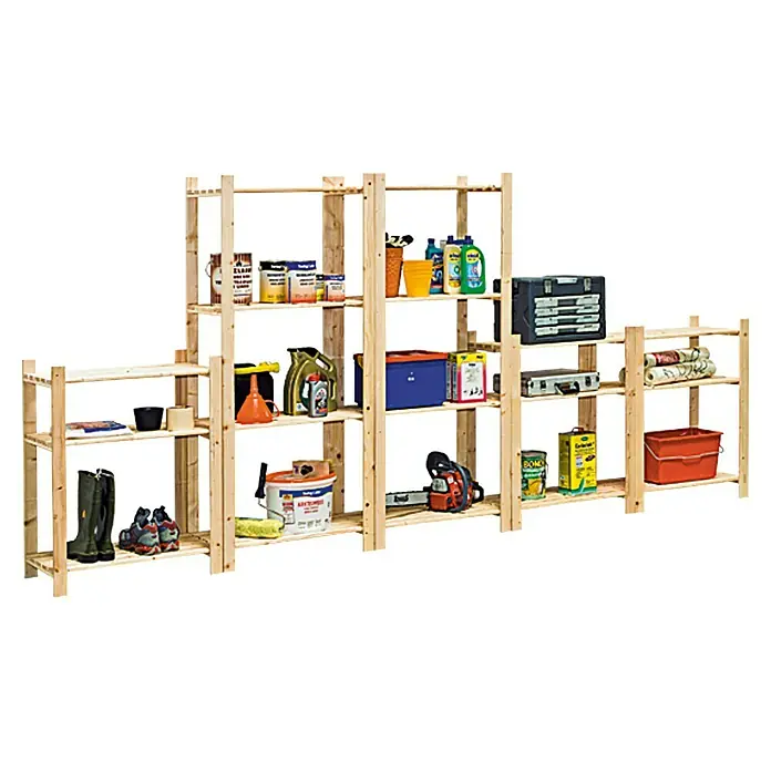 Regalux Drveni regal simple - 40 x 75 x 170 cm, Nosivost: 45 kg/polica, Drvo