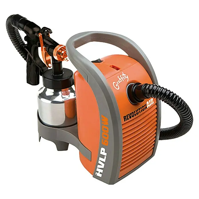 Craftomat Elektro-Farbspritzpistole Graffity - 600 W, Betriebsdruck: 0,15 bar - 0,35 bar, Fassungsvermögen Farbsprühpistole: 1 l