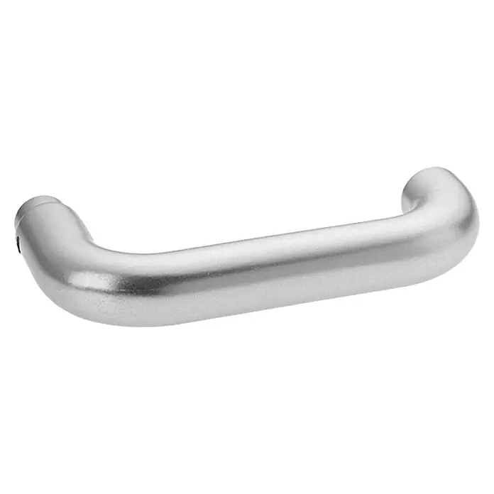 Schutzbeschlag - Hauseingangstür, Türstärke: 35 mm - 45 mm, Aluminium, Profilzylinder PZ, Farbe: Stahlgrau - Vorderansicht