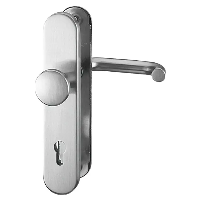 Schutzbeschlag - Hauseingangstür, Türstärke: 35 mm - 45 mm, Edelstahl, Profilzylinder PZ