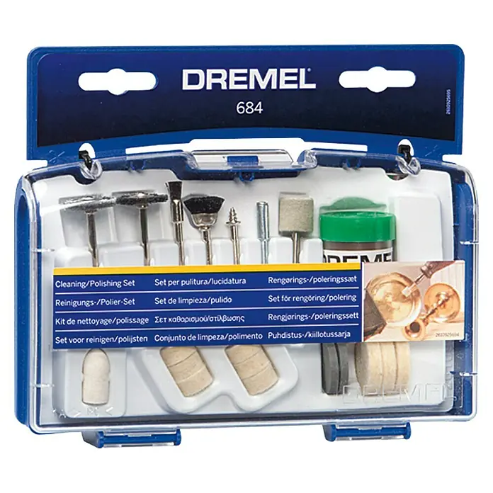 Dremel Set de muelas para pulir Mod. 684 - 20 pzs. - Vista frontal