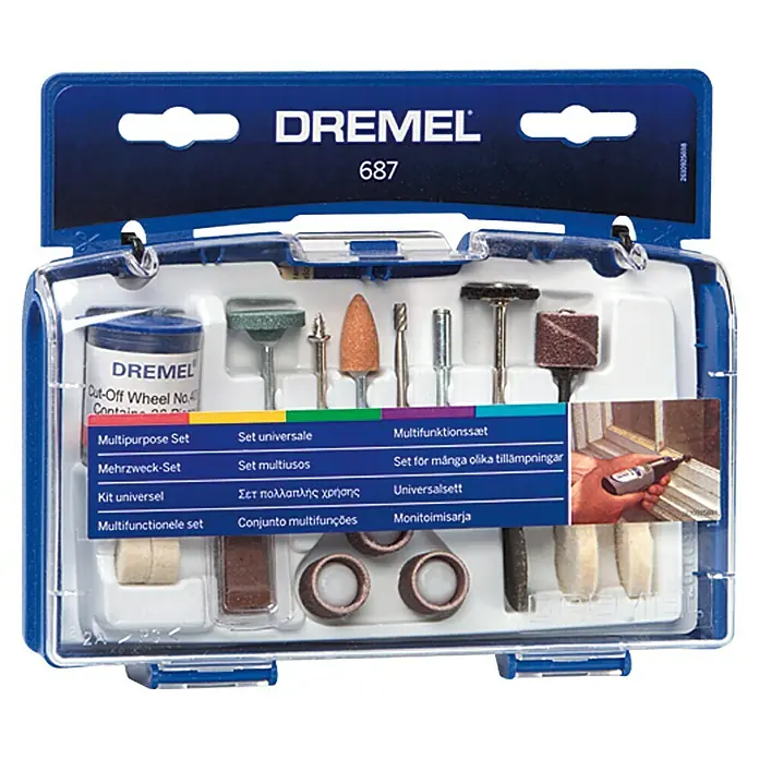 Dremel Set de accesorios multiuso Mod. 687 - 52 pzs. - Vista frontal