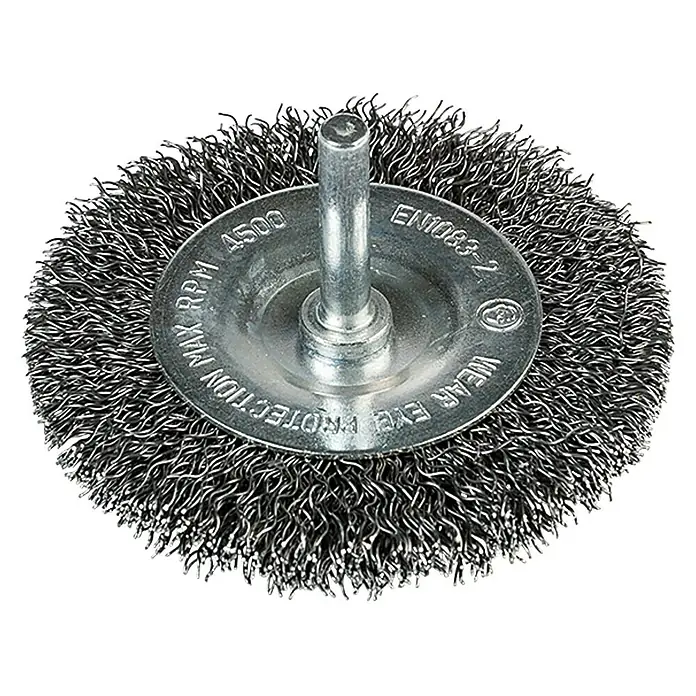 Craftomat Scheiben-Drahtbürste - Passend für: Bohrfutter, Durchmesser: 75 mm, Durchmesser Schaft: 6 mm