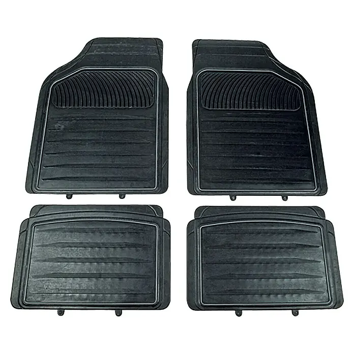 UniTEC Kfz-Gummimatten-Set - 4 -tlg., Schwarz, Geeignet für: Fahrzeuge