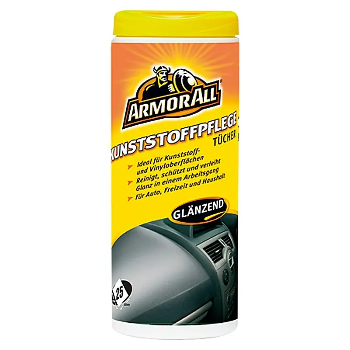 ArmorAll Kunststoffpflegetücher - 25 Stk., Glänzend - Vorderansicht