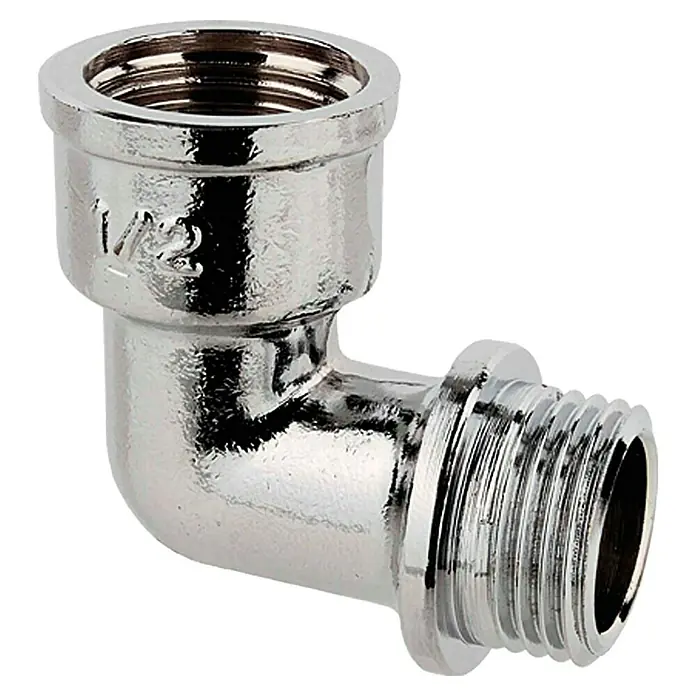Winkel IA - ½″, Messing, Verchromt - Vorderansicht