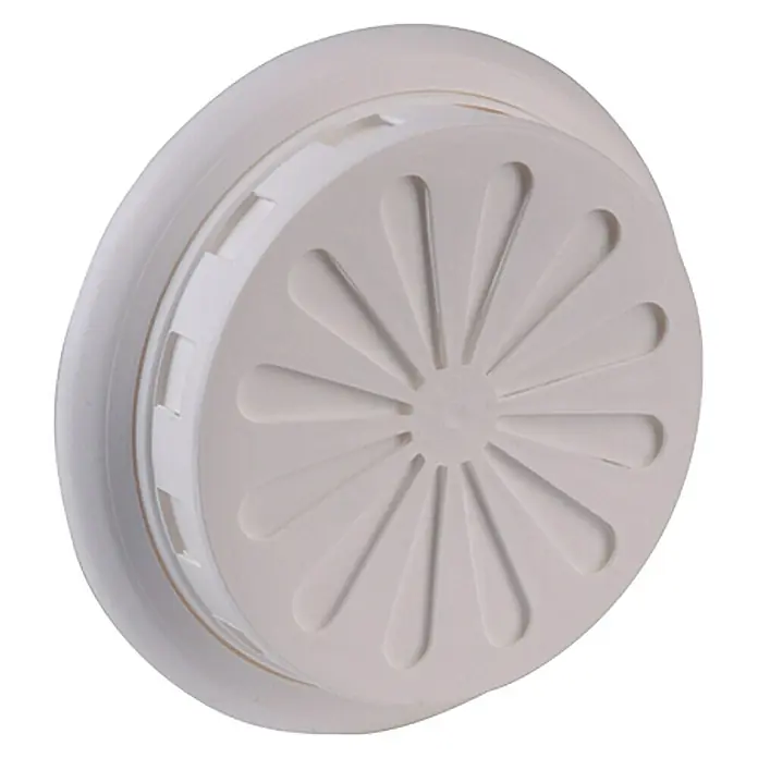 Air-Circle Ventilacijska rešetka - Stezno područje: Ø 150 - 100 mm, Bijele boje - Pogled s desne strane