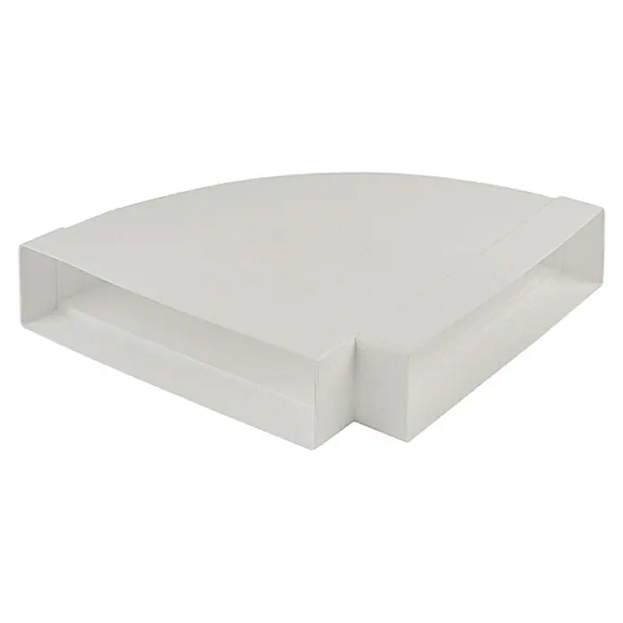 Air-Circle Plosnato koljeno za ventilaciju - 220 x 54 mm, Vodoravno - Pogled sprijeda