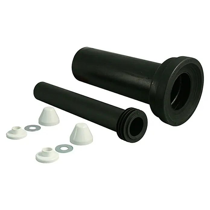 Marley Anschlussgarnitur Set - Durchmesser: 90 mm, Schwarz - Linke Seitenansicht
