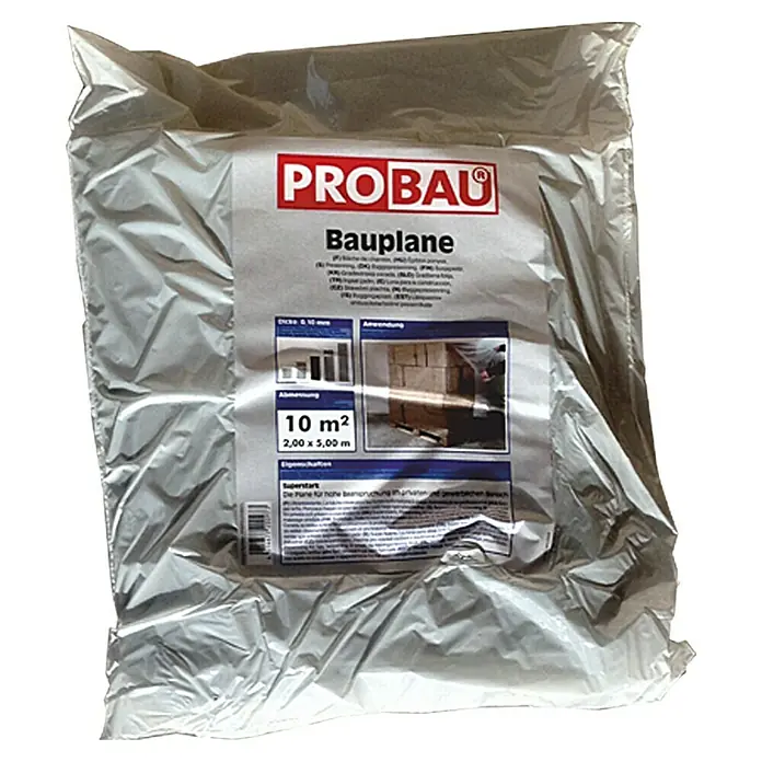 Probau Bauplane - 5 x 2 m - Vorderansicht
