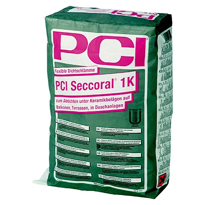 PCI Fleksibilna cementna izolacija Seccoral 1 K - 15 kg - Pogled sprijeda