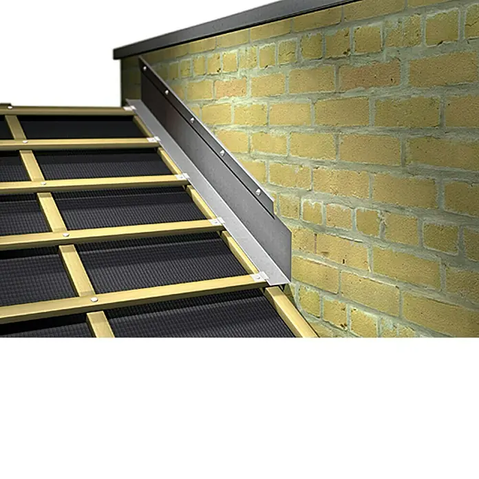 Sarei Winkelblech - Wasserfalz, Zuschnittbreite: 250 mm, Länge: 2.000 mm, Aluminium - Anwendungsbeispiel