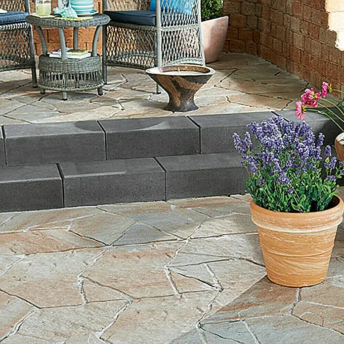 EHL Blockstufe - Anthrazit, 75 x 35 x 15 cm, Glatt