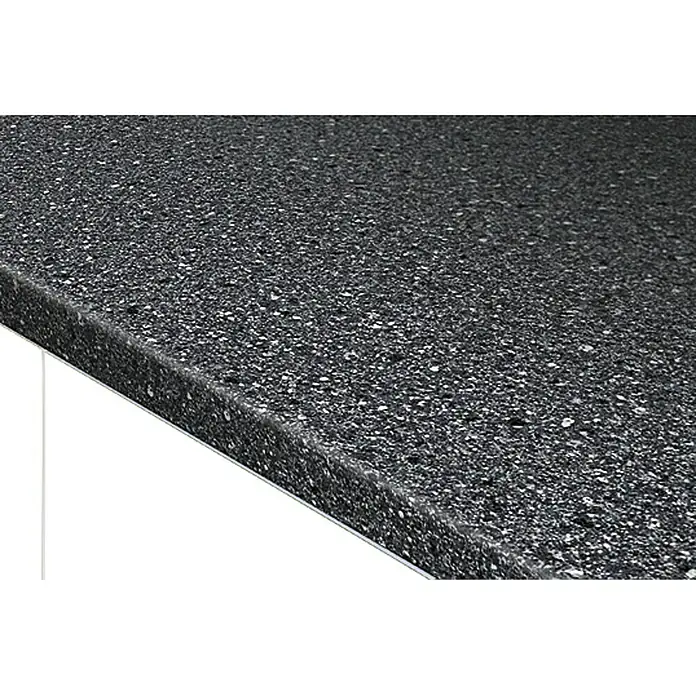 Resopal Basic Kuhinjska radna ploča po mjeri - Black Granite, Maksimalna dimenzije rezanja: 365 cm, Debljina: 3,8 cm, Širina: 60 cm - Detaljan prikaz