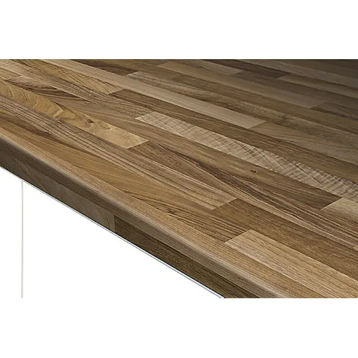 Resopal Basic Kuhinjska radna ploča po mjeri - Block Board Noche, Maksimalna dimenzije rezanja: 365 cm, Debljina: 3,8 cm, Širina: 60 cm - Detaljan prikaz