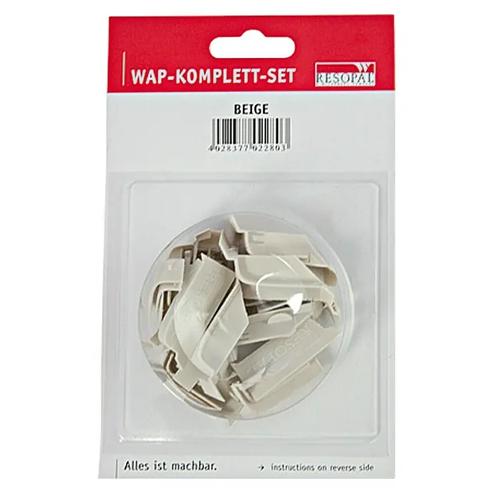 Resopal Kit de accesorios - Beige claro, 14 pzs. - Vista frontal