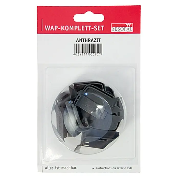Resopal Kit de accesorios - Antracita, 14 pzs. - Vista frontal