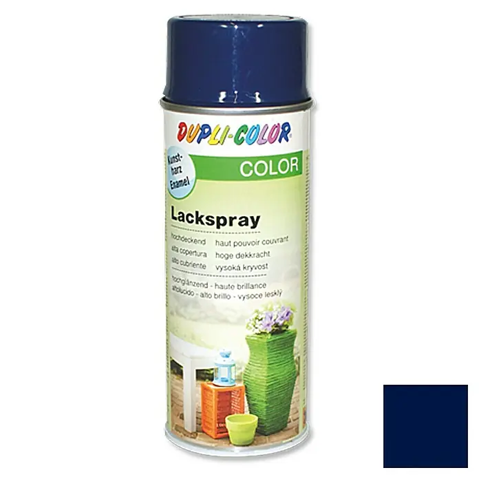 Dupli-Color Color Lakspray RAL 5003 Saffierblauw - Saffierblauw, Glanzend, 400 ml - Vooraanzicht