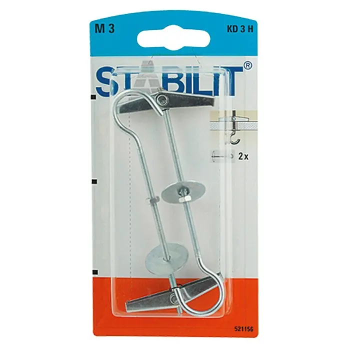 Stabilit Preklopne tiple KD3HK - Duljina tiple: 105 mm, 2 kom, Promjer provrta: 12 mm - Pogled sprijeda