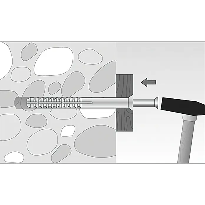 Stabilit Udarna tipla ND - Promjer tiple: 6 mm, Duljina tiple: 80 mm, Prikladno za: Puni građevinski materijali i cigla, 10 kom
