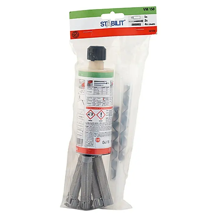 Stabilit Montagemörtel-Set VM 150 - 150 ml, Hellgrau - Vorderansicht