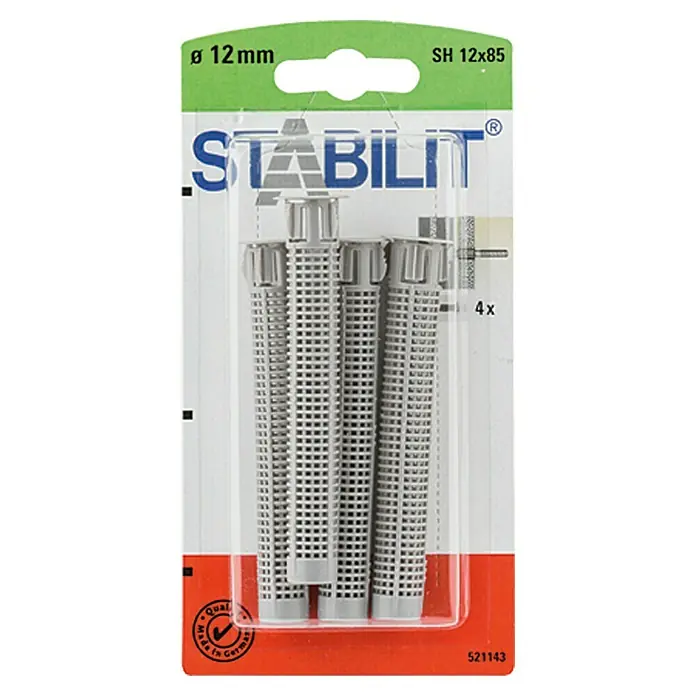 Stabilit Rešetkasta čahura - Ø x D: 12 x 85 mm, 4 kom - Pogled sprijeda