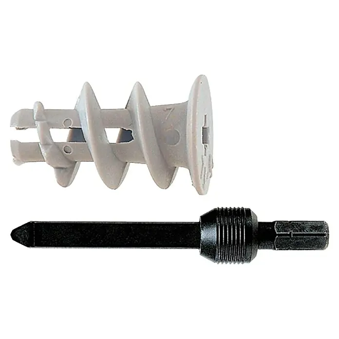 Fischer Tiple za gips GK - Duljina tiple: 22 mm, 100 kom, Bez vijaka/kuka, S rubom - Pogled sprijeda