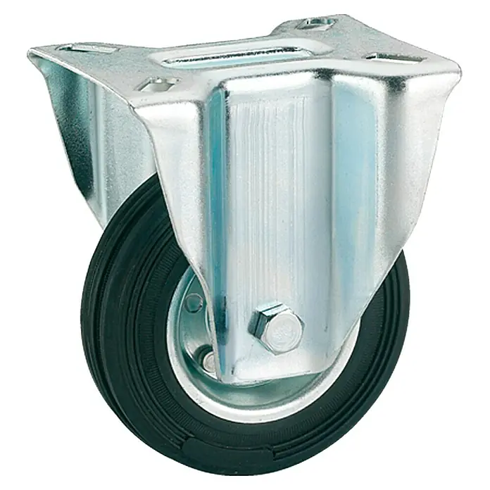 Stabilit Fiksni kotač za transportna kolica - Promjer kotačića: 125 mm, Nosivost: 100 kg, Valjkasti ležaj, Visina: 157 mm - Pogled odozgo