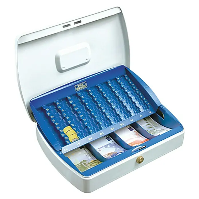 Burg-Wächter Office Line Geldzählkassette ZK 2307 EURO - 33 x 23,5 x 7,5 cm, Weiß