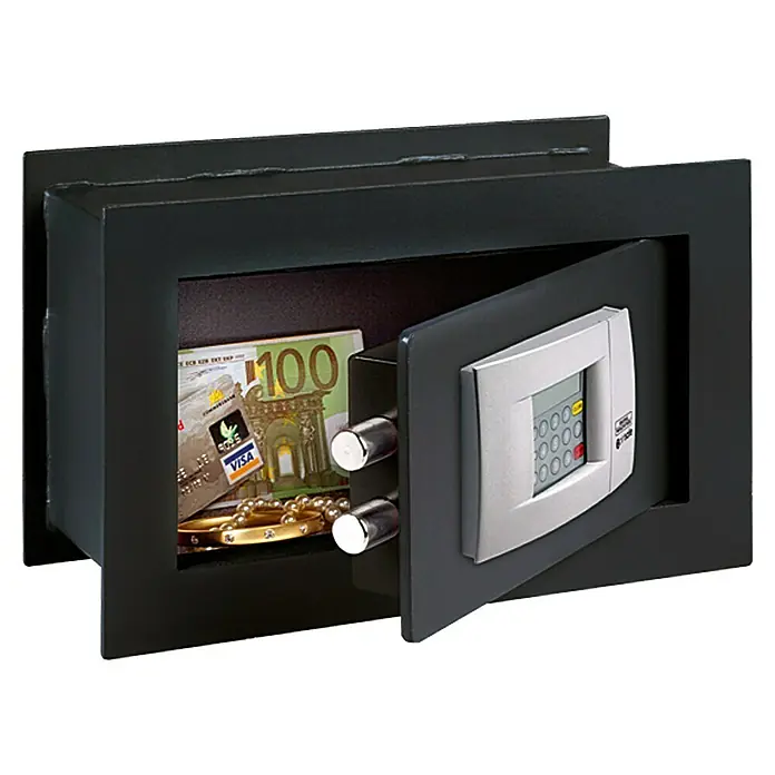 Burg-Wächter PointSafe Wandtresor PW2 E - 34 x 14 x 22 cm, Volumen: 4,5 l, Zahlenschloss elektronisch - Linke Seitenansicht