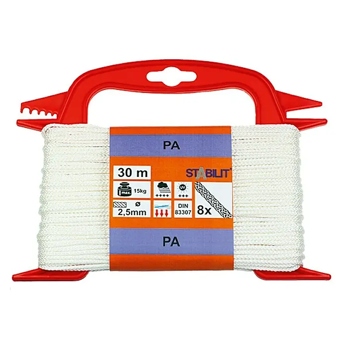 Stabilit Polyester-Seil - 2,5 mm x 30 m, 8-fach geflochten - Vorderansicht