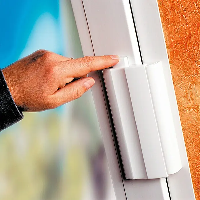 Burg-Wächter Fenstersicherung Winsafe WX 4 - Nach innen öffnende Fenster, Weiß - Vorderansicht