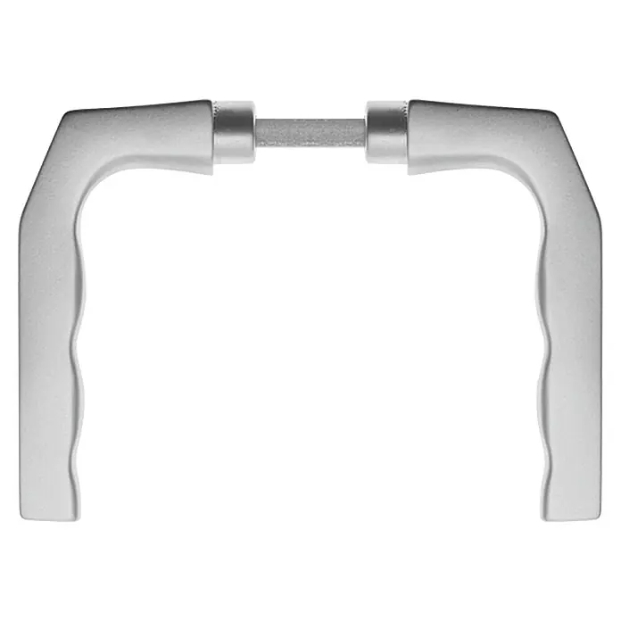 Portaferm Drückerpaar - Vierkantstift: 8 mm, Bronze, Türstärke: 35 mm - 45 mm, Fingerform - Vorderansicht