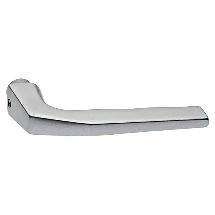 Portaferm Drückerlochteil - Vierkantstift: 8 mm, Neusilber, Fingerform - Vorderansicht