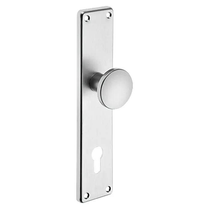 Portaferm Knopflangschild HT - Vierkantstift: 10 mm, Distanznorm: 92 mm, Aluminium - Vorderansicht