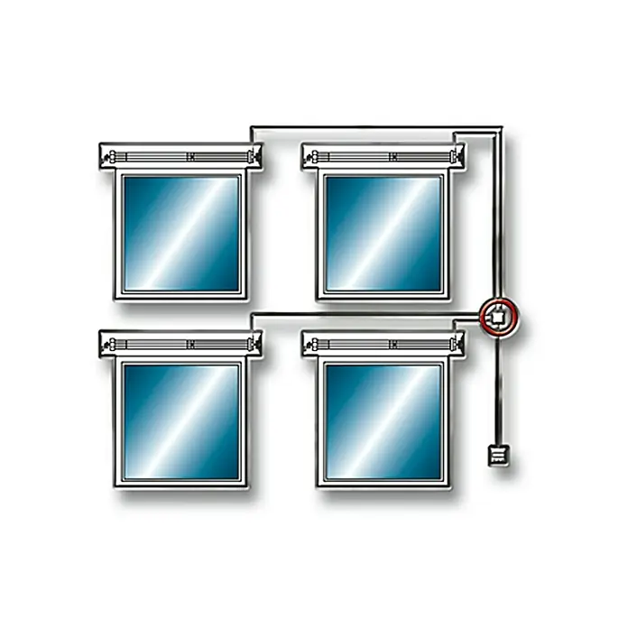 Schellenberg Zentralisierungsrelais - 42 x 55 x 50 mm, Geeignet für: Bis zu 4 Rohrmotoren