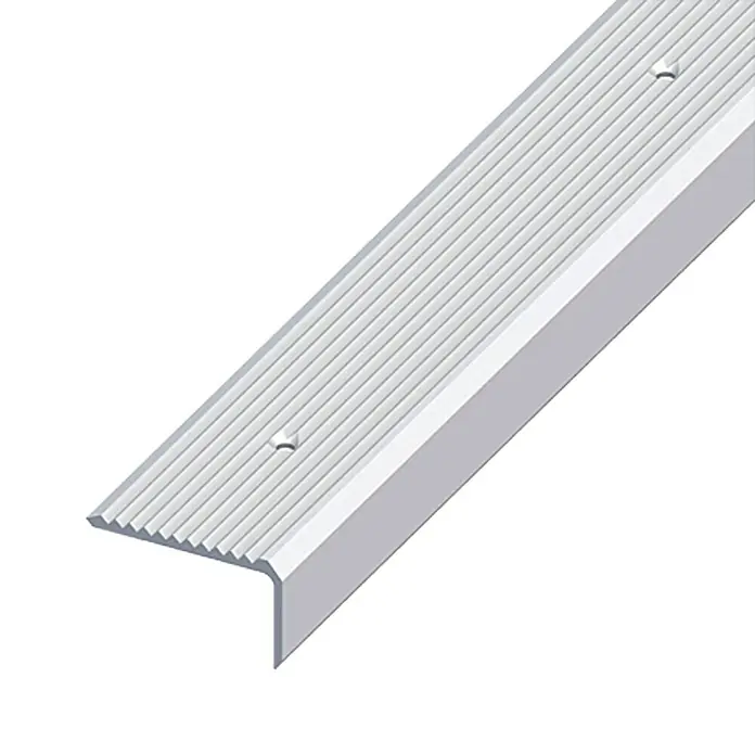 Kantoflex Treppenprofil - 1.000 x 41 x 23 mm, Silber, Aluminium, Eloxiert - Linke Seitenansicht